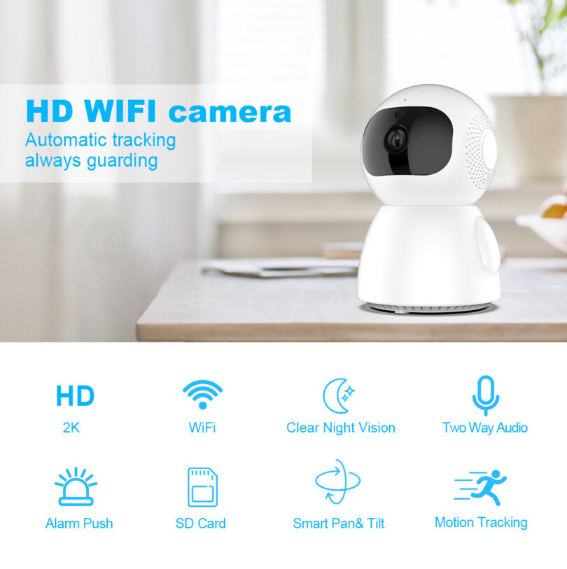 HD WIFI Wireless PTZ Camera Home Security Baby Monitor ICSee - Image 7