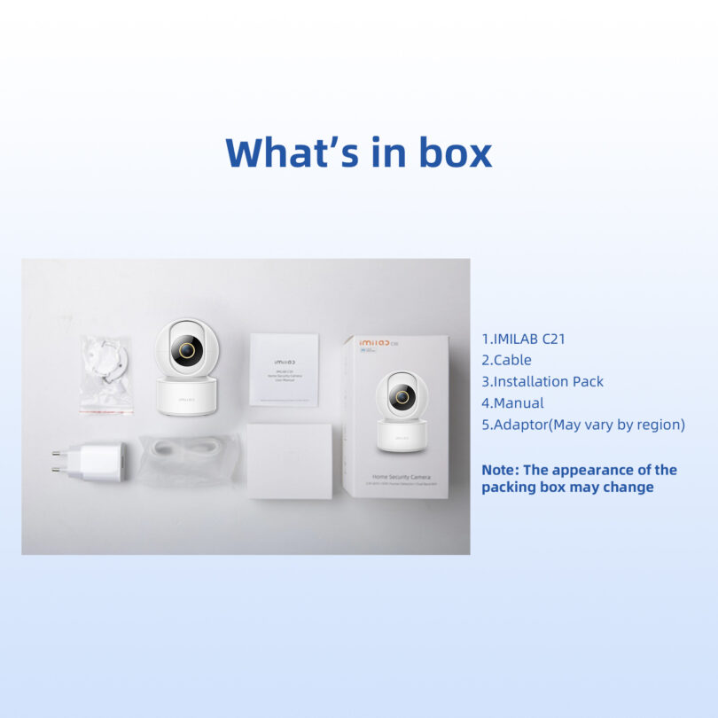 IMILAB C21 2.5K Surveillance Camera Vedio Wifi IP Smart Indoor Home Security Baby Monitor 360view Starlight Night Vision Cam - Image 8